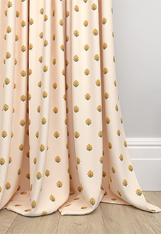 Petal & Block Nitara Spot, Marigold - Made to Measure Curtains
